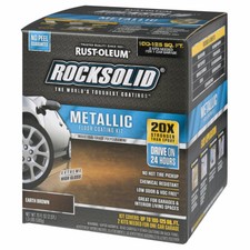 Rust-Oleum RockSolid Metallic Floor Coating Earth Brown