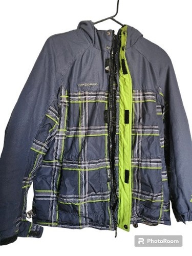 Zero X Posur Hoodie Puffer Jacket Size 14-16 Trim Zip Dawn Deta - Picture 9 of 10