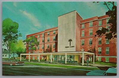 Fargo North Dakota Fargo Clinic Building c1963 Artist Rendering Postcard