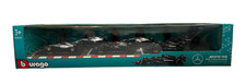 Bburago Mercedes Racing Formula F1 1:43 Scale Diecast Metal Cast 6 Pack NIB