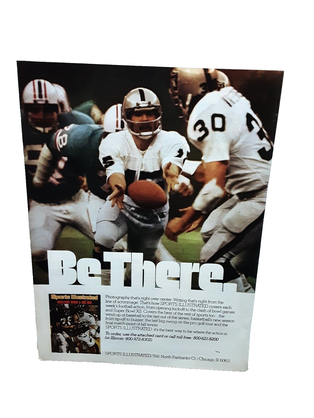 1977 Oakland Raiders Mike Rae Quarterback SI Original Print Ad Vintage ...