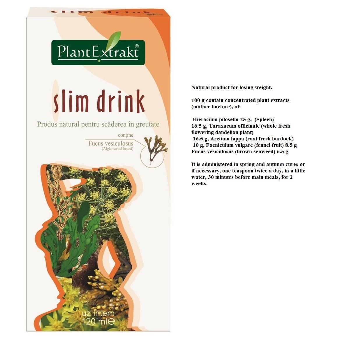 Slim drink 120ml plantmed (5944739000946)