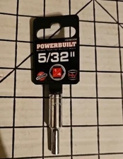 POWERBUILT 5/32 Deep Well Socket 1/4 Drive 6 Point SAE Chrome 