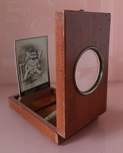 Graphoscope Pliant Circa 1880 - Loupe Visionneuse Pour Vue Stéréo