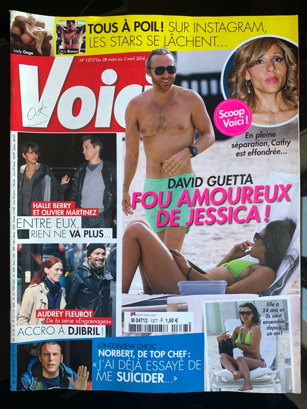 VOICI 28/03/2014; Guetta/ Norbert/ Audrey Fleurot/ Halle Berry & Martin eBay