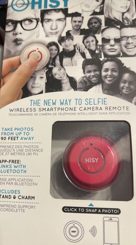 Hisy Wireless Smartphone Camera Remote Bluetooth ๐ black White Blue Pink Green - Picture 5 of 7