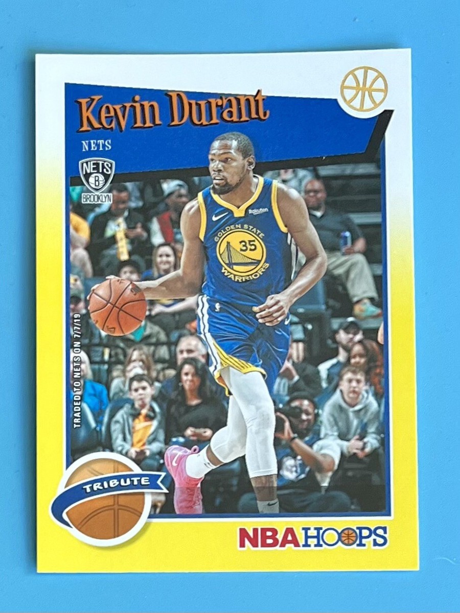 Kevin Durant 2019-20 Panini NBA Hoops YELLOW PARALLEL TRIBUTE #284 NETS