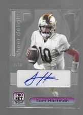 SAM HARTMAN 2023 LEAF PRO SET PURE SHEER DELIGHT AUTO CARD #SD-SH1  /10