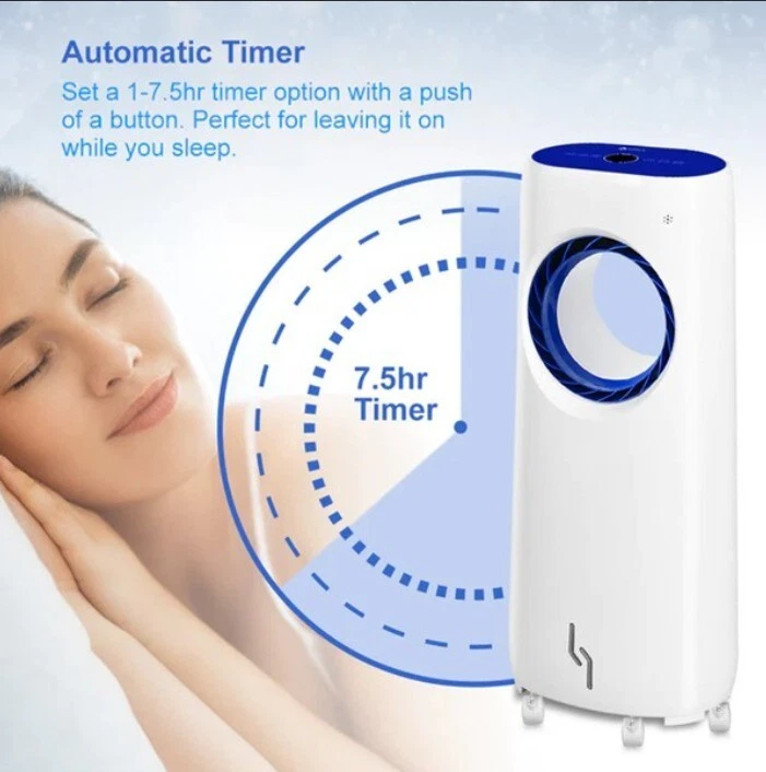 Homcom Bladeless fan water cooled 3.5L fan humidifier and ioniser - Image 2 of 4