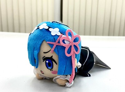 Isekai Quartet Vol.1 Re Zero Nesoberi Mini Plush Keychain Toy Doll Rem SG7874
