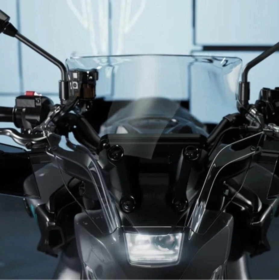 Para Yamaha MT-07 MT 07 MT07 2025 Deflector de viento Soporte de parabrisas Parabrisas Foto 3 de 4