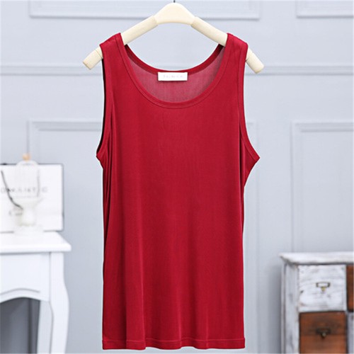 Sexy Men's 100% Pure Nature Silk Tank Sleeveless Top Knit Vest Singlet Blouse - Picture 8 of 18