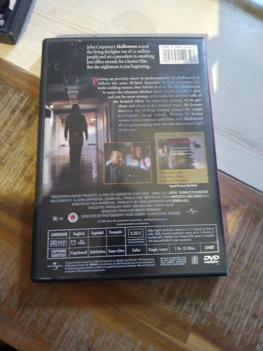 Halloween 2 (DVD, 1981) 25192142727| eBay