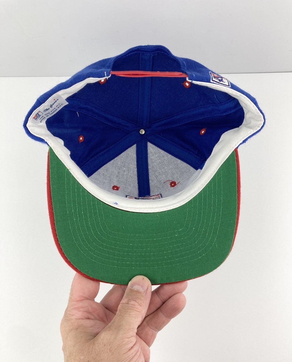 NWT Vtg 90s The Game Brand Embroidered Snapback Hat Cap Blue
