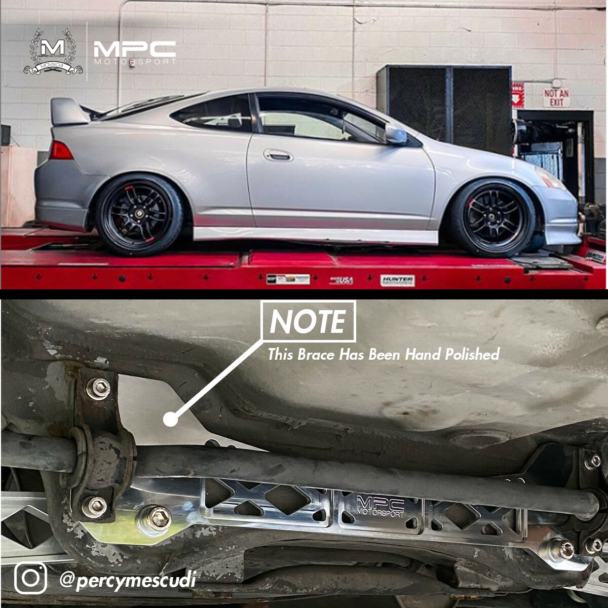 MPC MOTORSPORT REAR SUBFRAME BRACE KIT | 02-06 Acura RSX DC5 | EP3