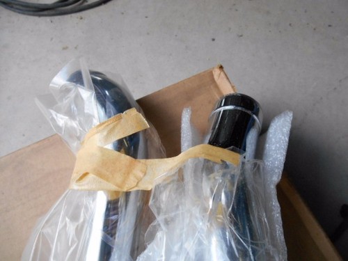 Mac Chrome Staggered Duals Slash Cut Exhaust Mufflers Harley Davidson 84-94 FXST - Picture 3 of 15