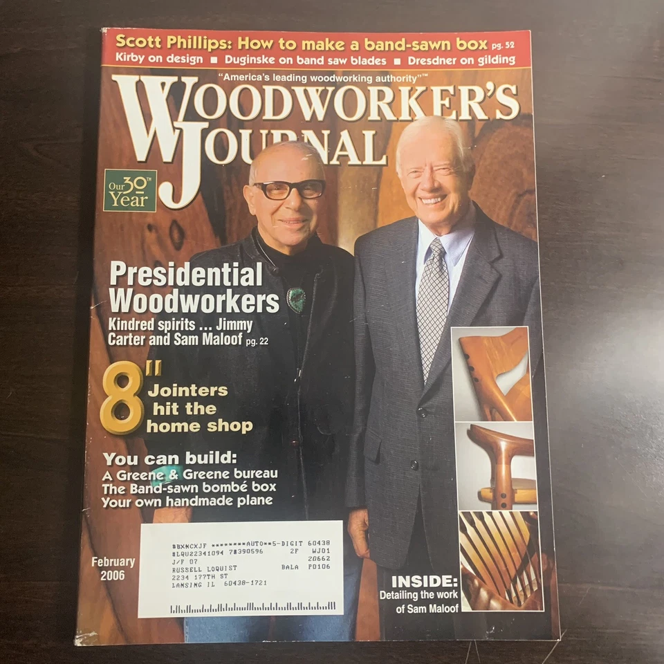 Vintage Woodworker’s Journal February 2006 Presidential Woodworkers Jimmy Carter - Image 3 of 4