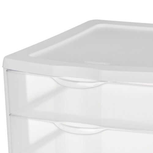 3 Drawer Unit Plastic Cabinet Organizers Countertop Storage Box Bin Dorm 4 Pack - Picture 10 of 11