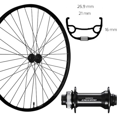 Roland Vorderrad 27,5'' Disc Centerlock SE RIVAL 21 Alu HB-M6010 Steckachse 100mm