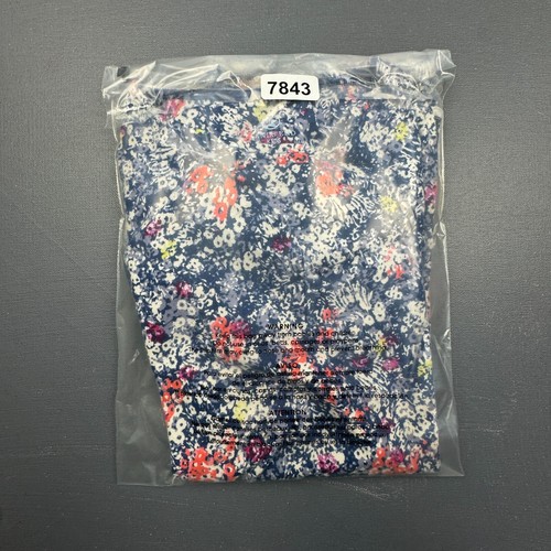 Land's End Girls Floral Dress Large Blue Long Sleeve Ruffle Hem Pullover Casual - Picture 8 of 8