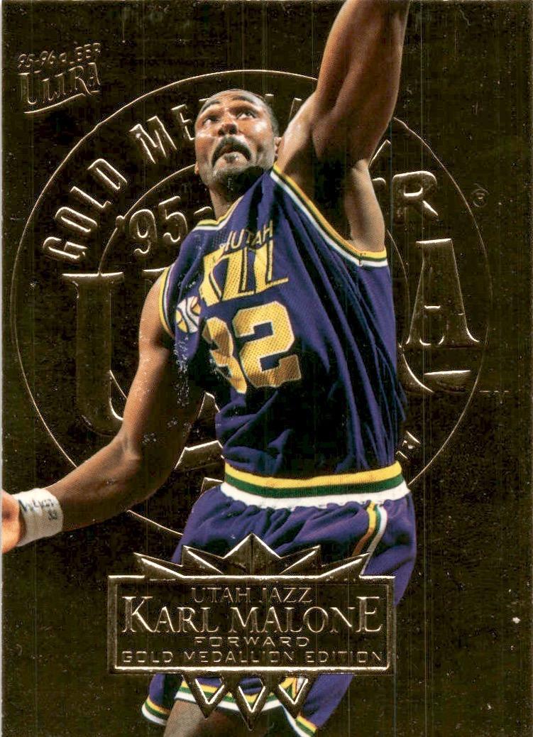 1995-96 Ultra #185 Karl Malone Gold Medallion Free S&H!! | eBay