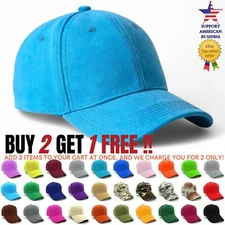 Men Baseball Cap Adjustable Solid Women Trucker Ball Hat Plain Blank Camo Caps
