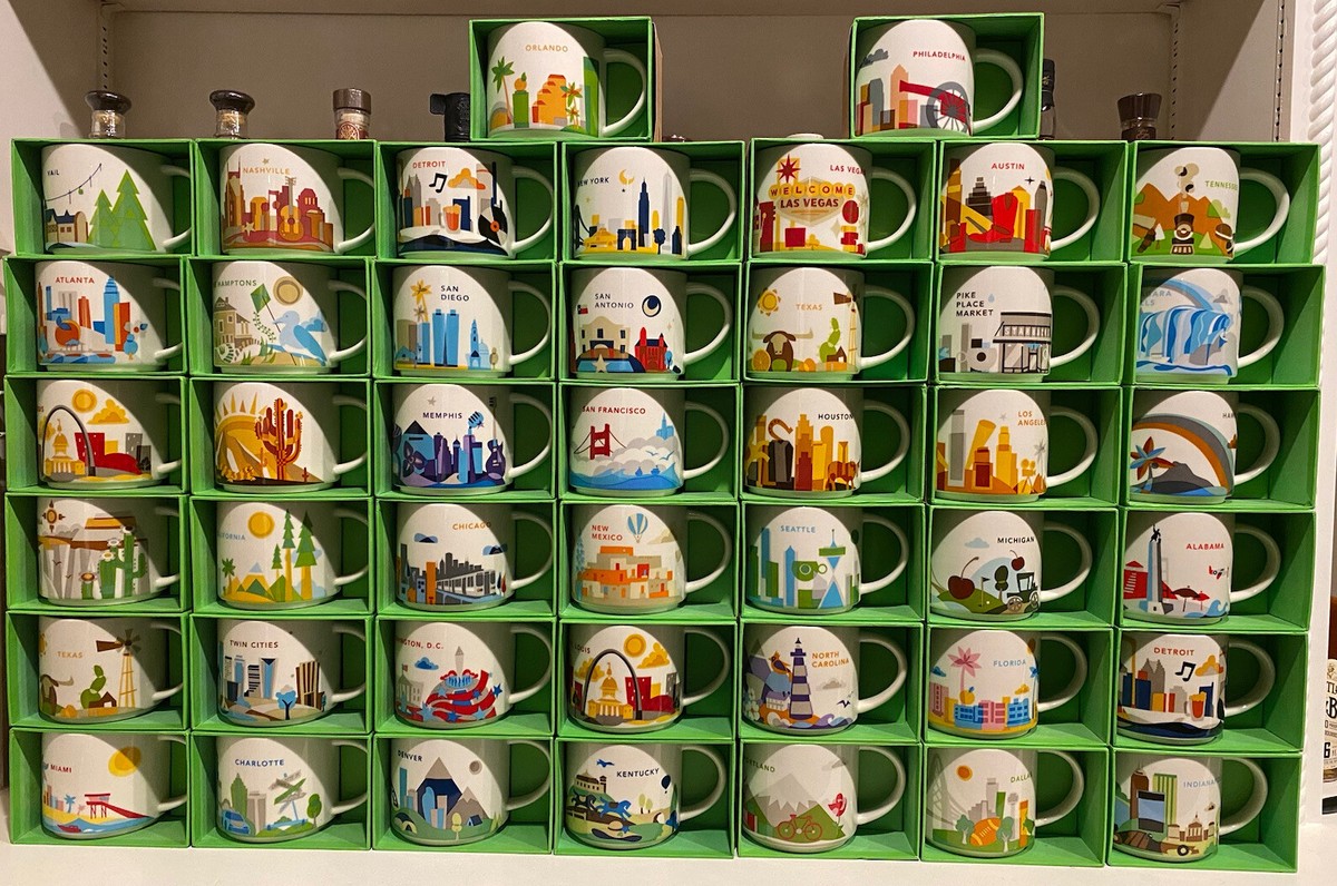 Starbucks YAH You Are Here Series 14oz mug New With Box