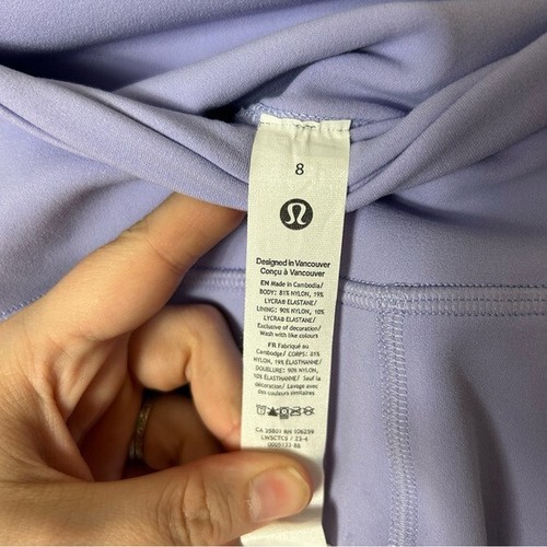 Lululemon light purple align pant 25" lavender dew womens 8 double lined - Picture 11 of 11