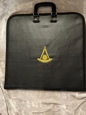 Past Master w/out Square Masonic Apron Case Made for Aprons Jewels Collars NEW!