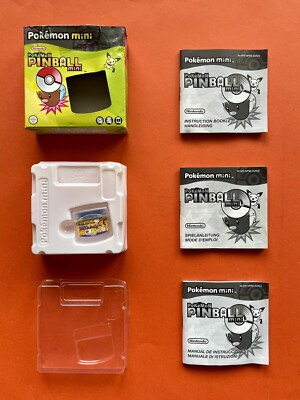 POKEMON MINI Nintendo MICRO PINBALL Spiel NEU CiB Box OVP no GAMEBOY GBA Console