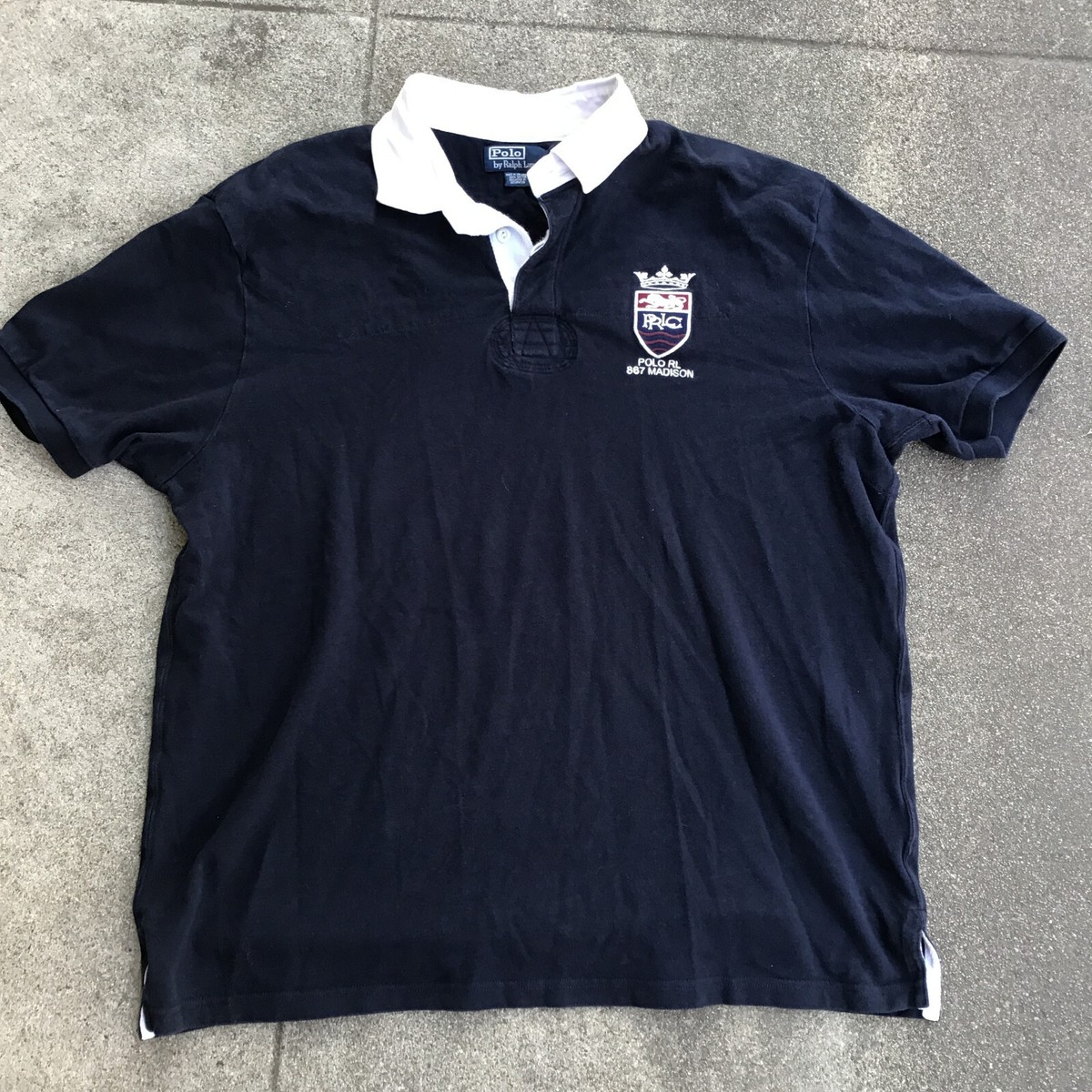 Polo Ralph Lauren Men's XXL PRLC 867 Madison Embroidered Blue