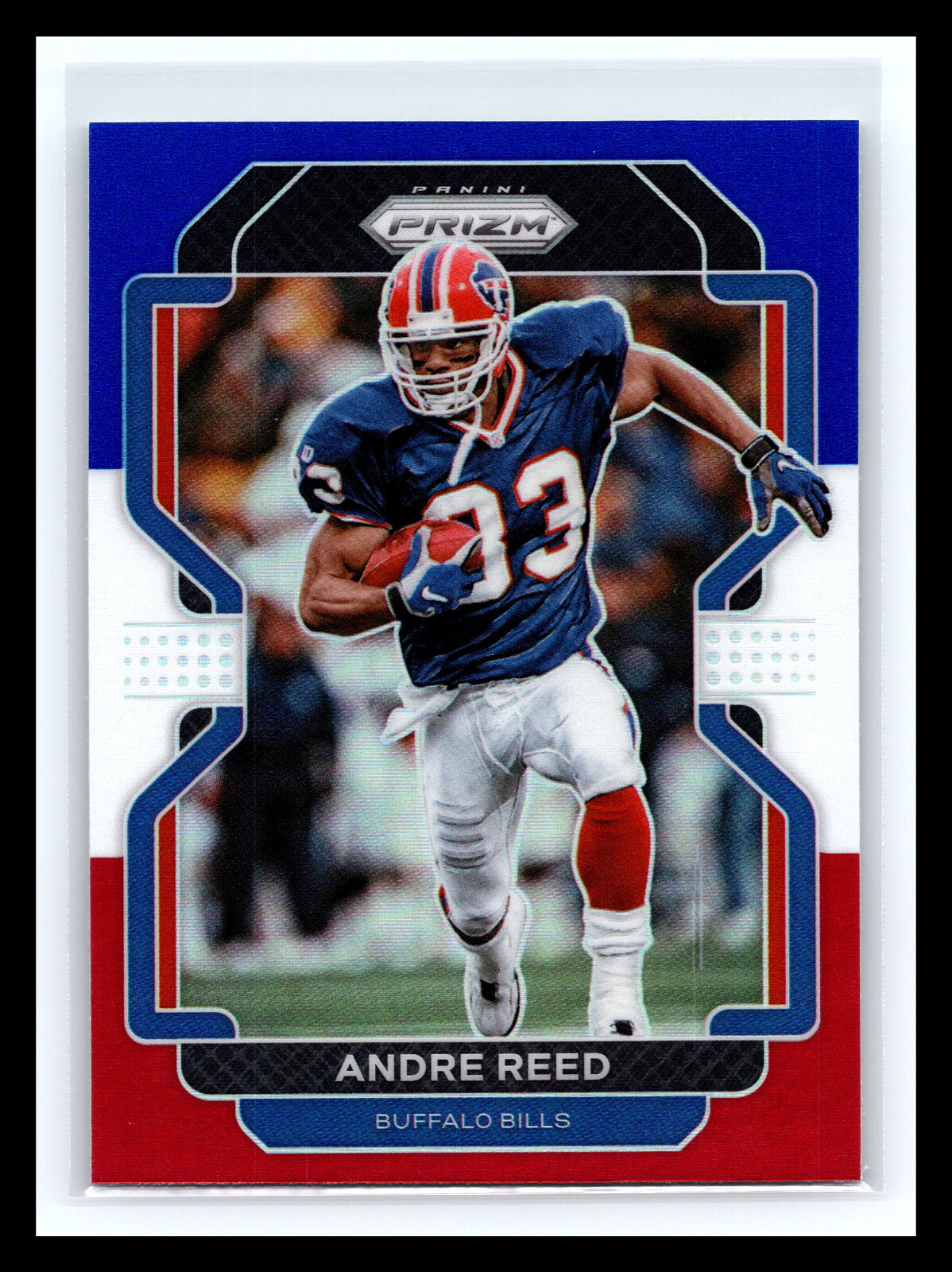 🏈 ANDRE REED 2021 PRIZM RED WHITE BLUE HOLO REFRACTOR # 124