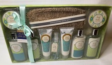 Purely Panache Sugar Cookie 10-PC Spa Bath Scrub Shower Gel Lotions Mitt Set NEW