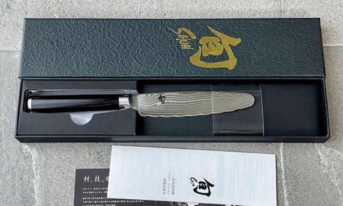 KAI Shun Classic Steak Knife B 4 Inch 100mm Damascus Blade Stainless Japan Made - Picture 2 of 11