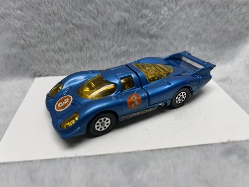 Vintage Corgi Toys Whizzwheels Porsche 917 Blue Metal Diecast 4” Car 1/43 VF/NM