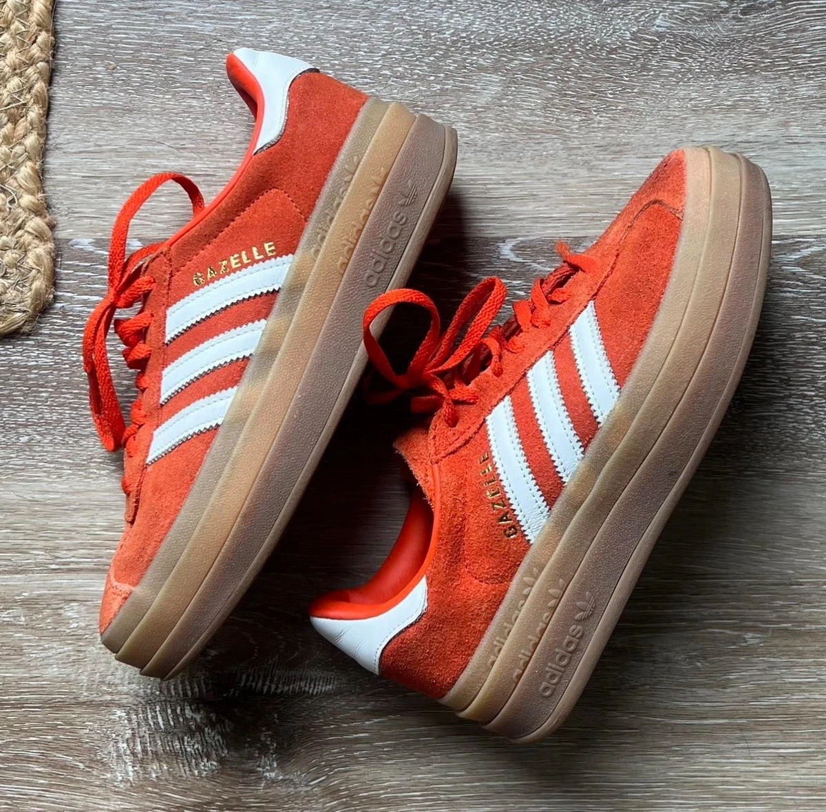 adidas Gazelle Bold Collegiate Orange Gum W for sale | eBay