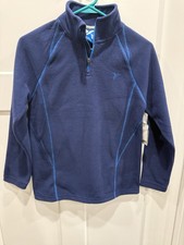 Old Navy Active 1/4 Zip Fleece Pull-over, Boy  s Large, Navy Blue, New