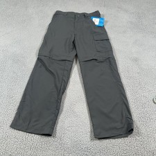 Columbia Pants Youth Small Gray Silver Ridge III Convertible Cargo Hiking