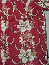 Roper Button Down Shirt Mens XL Red Horseshoe Floral Cowboy Western Short Sleeve