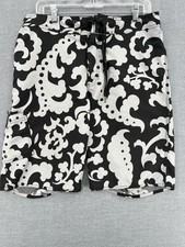 Vtg Stussy Board Shorts Mens 34 9" Swim Trunks Floral AOP Y2K
