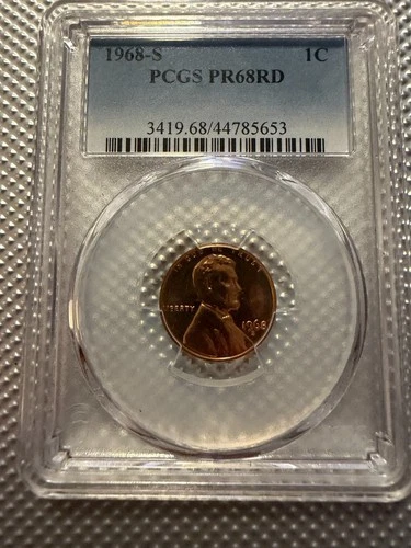 1968-S Lincoln Memorial Cent Proof — photo from the most recent tracked eBay sale