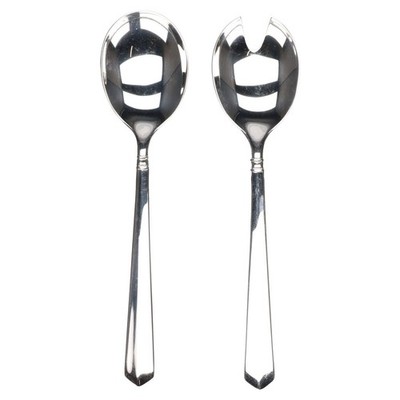 Salatbesteck 2tlg klein Auerhahn 90iger Silber Aczenta