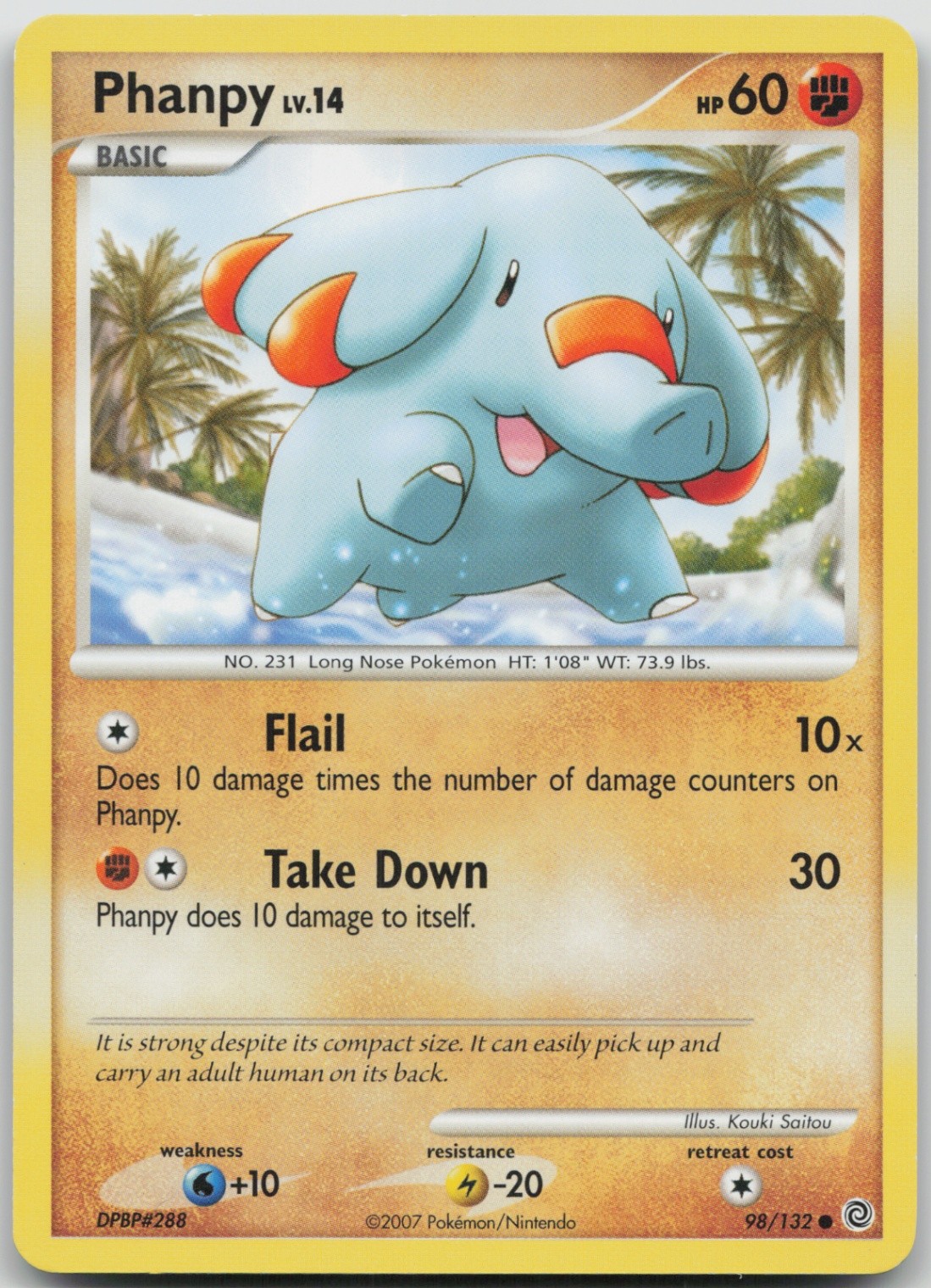 Phanpy 98/132 Common Secret Wonders LP Normal