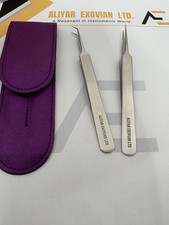 Pro Lash Tweezers Set – Straight & 45 Degree Angle Volume Tweezers – Japanese SS