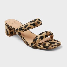 Women s Tilda Puffy Strap Block Heels with Memory Foam Insole - A
