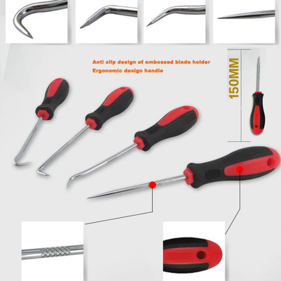 Heavy Duty Scraper Hook and Pick Tool for Car Removal O Rings Seals Rubber