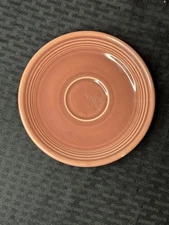 Vintage Rose Pink Fiesta Ceramic Saucer Plate