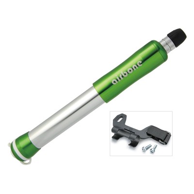 AIRBONE Mini Pumpe Mouse Tail Mini ZT-509 AV/DV/SV 210mm grün inkl. Halter
