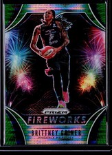 2020 Panini Prizm WNBA #18 Brittney Griner Fireworks Green Pulsar #/25