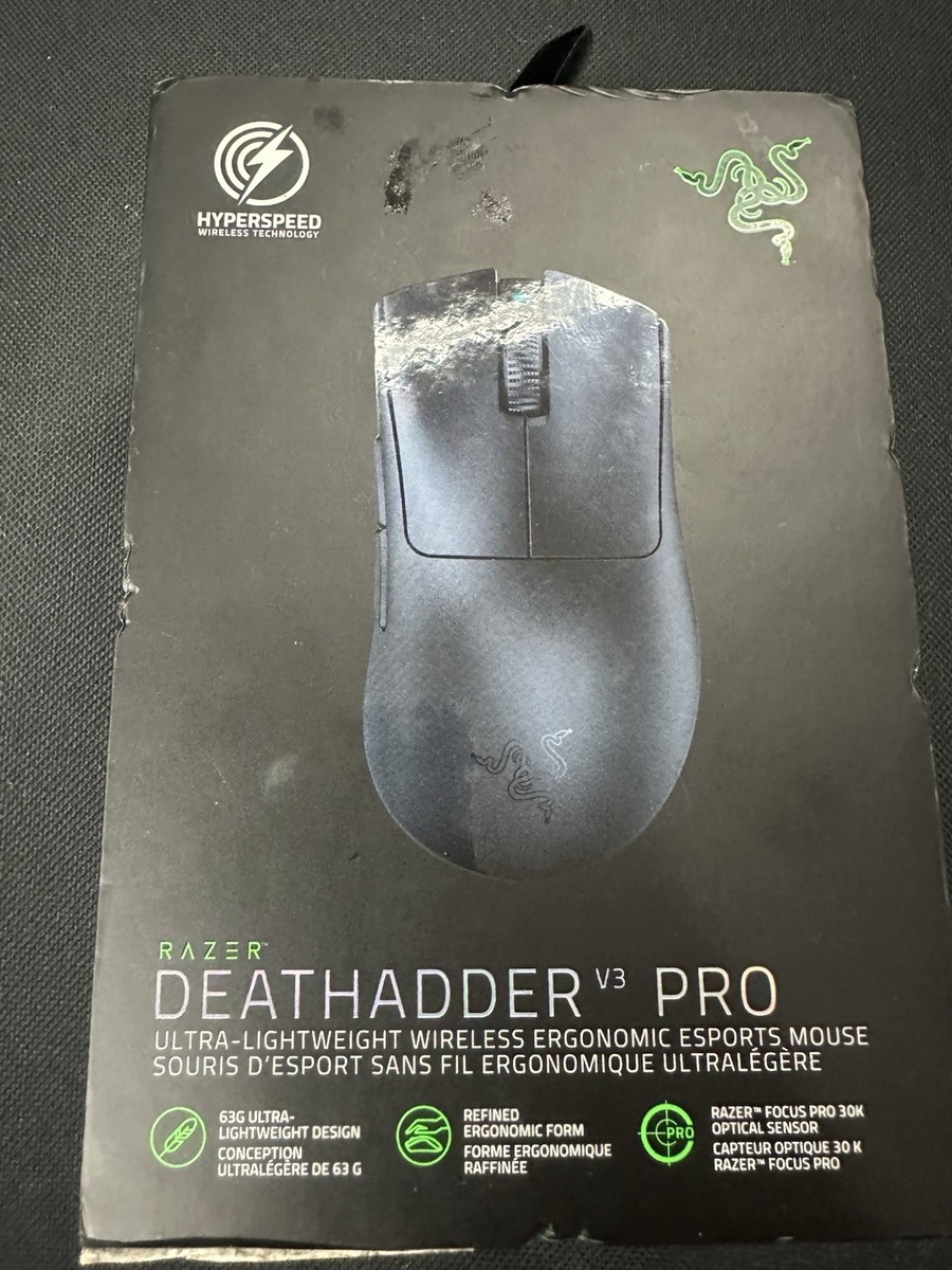 【新品・未開封】Razer deathadder v3 pro black Razer DeathAdder V3 Pro Lightweight Wireless Gaming Mouse